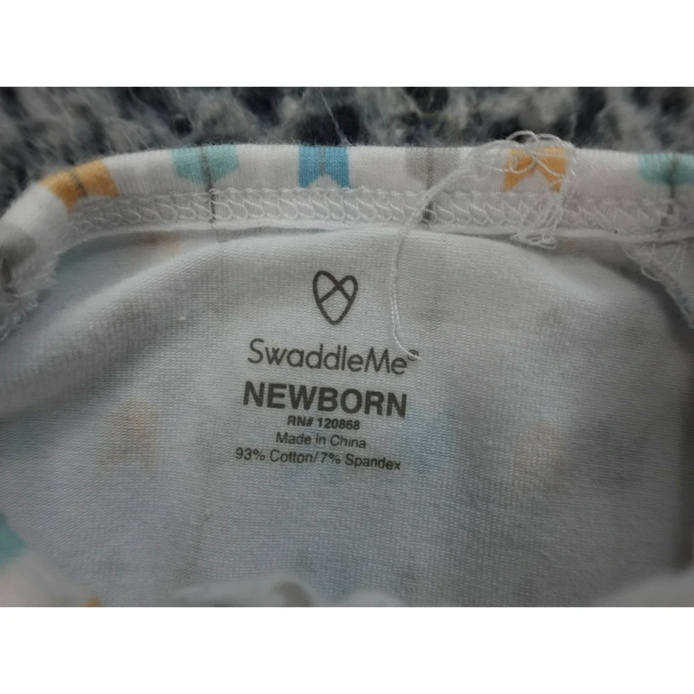 SwaddleMe Zipper Swaddle Pods 3‎ Pack Newborn SM/MED Pink Hearts Arrows Peach